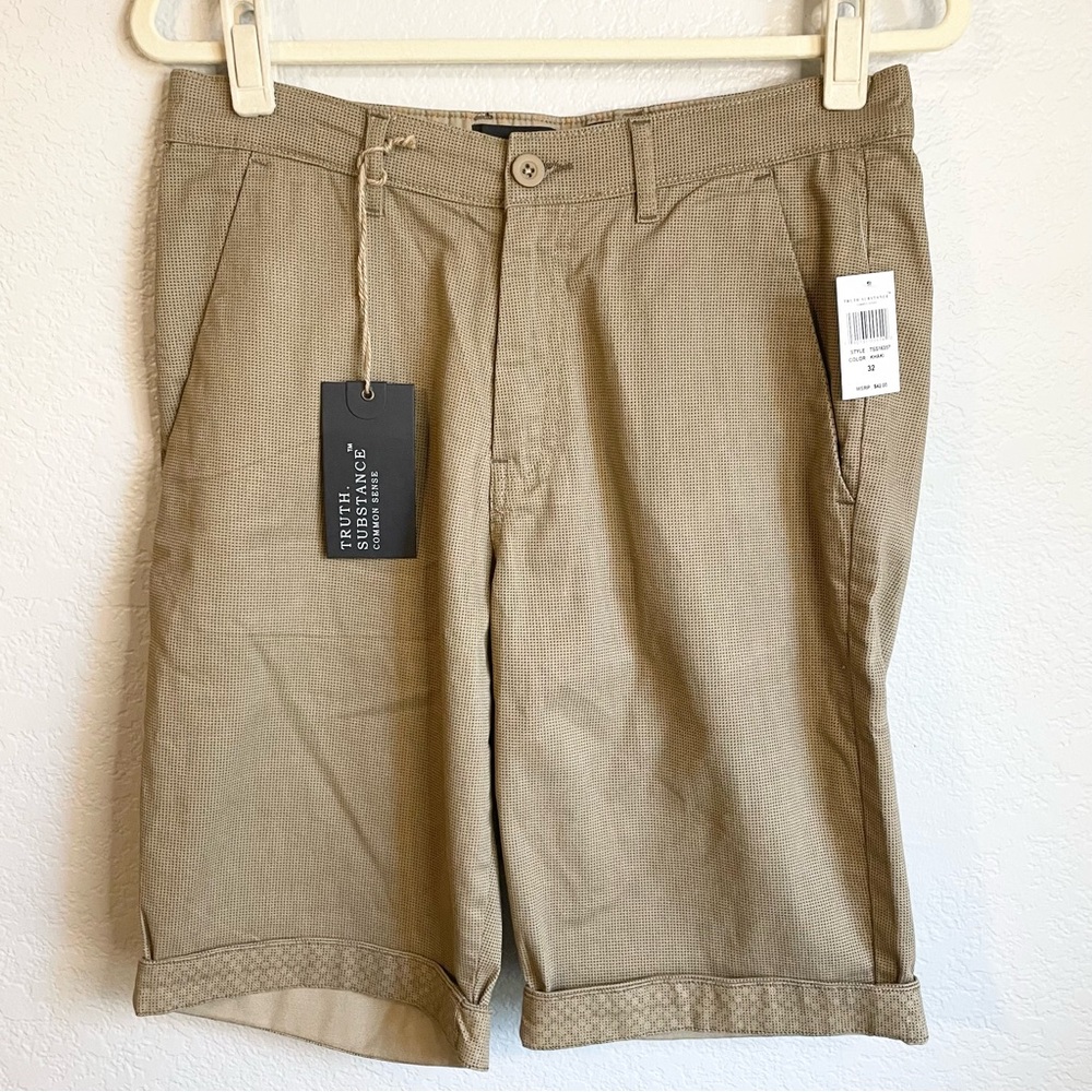 NWT Truth Substance Common Sense Tan Shorts